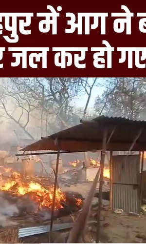 fire broke out in bind toli shahpur bhojpur bihar news