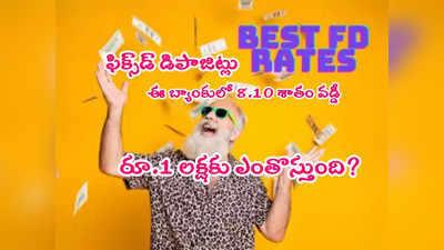 FD Rates: 8.10 శాతం వడ్డీ ఇస్తోన్న బ్యాంక్.. రూ.1 లక్ష డిపాజిట్ చేస్తే ఎంతొస్తుంది? 