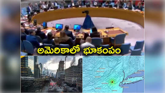 US Earthquake: అమెరికాలో భూకంపం.. ఐక్యరాజ్యసమితిలో ఆగిన సమావేశం