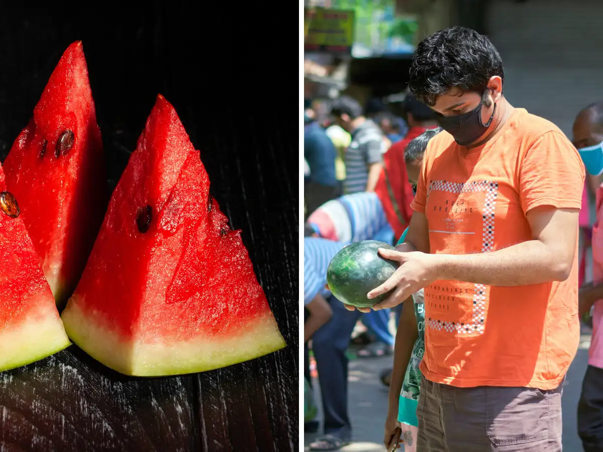 How to buy sweet and red watermelon,नकली हो सकता है लाल तरबूज, FSSAI ने बताया मीठे तरबूज को पहचानने का पक्का तरीका - according to fssai right way to pick unadulterated natural