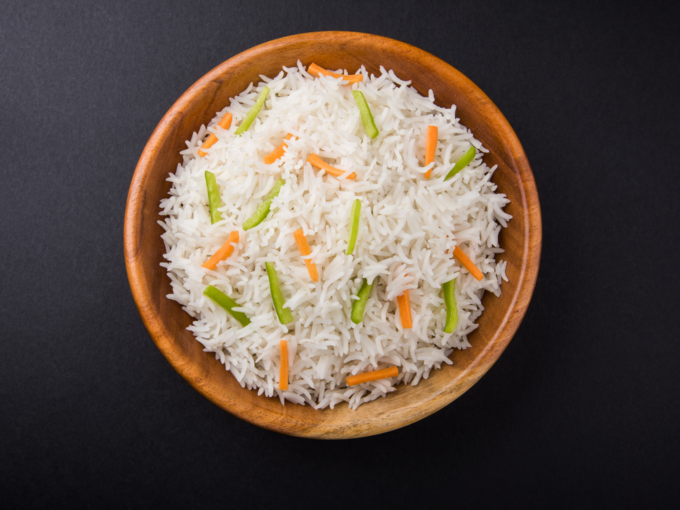 boiled white rice