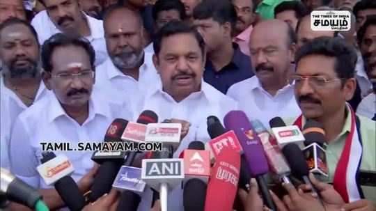 admk political stand is fixed said edappadi palanisamy