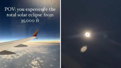 Solar Eclipse Video: 35 हजार फीट की ऊंचाई से कैमरे में कैद किया दुर्लभ सूर्य ग्रहण, वीडियो देखकर इंटरनेट की पब्लिक दंग रह गई