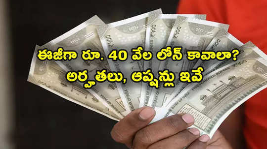 Personal Loan: ఇండియాలో ఈజీగా రూ. 40 వేలు లోన్ కావాలంటే ఎలా? ఆప్షన్లు ఏమేం ఉన్నాయి? అర్హతలేంటి? 