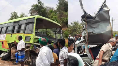 ಶಿವಮೊಗ್ಗ ಶಿಕಾರಿಪುರ ರಸ್ತೆಯಲ್ಲಿ ಸಾರಿಗೆ ಬಸ್‌ - ಓಮಿನಿ ಕಾರು ನಡುವೆ ಅಪಘಾತ; ಸ್ಥಳದಲ್ಲೇ 3 ಸಾವು!