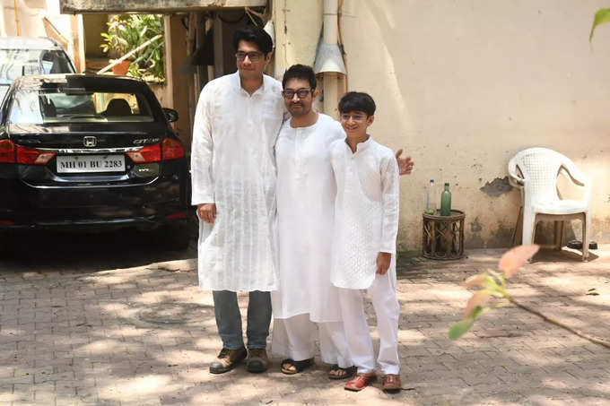 Aamir Khan celebrated Eid with SON his mother and family