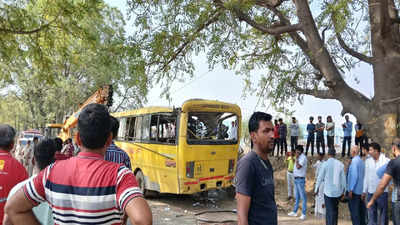 महेंद्रगढ़ स्कूल बस हादसा: एक ही गांव के चार बच्चों की मौत, मरने वालों में दो सगे भाई