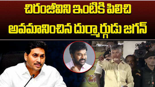 tdp chief chandrababu naidu comparison between ys jagan mohan reddy and chiranjeevi