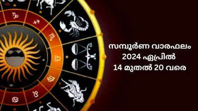 സമ്പൂർണ വാരഫലം, 2024 ഏപ്രിൽ 14 മുതൽ 20 വരെ