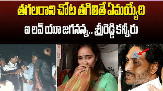 sri reddy react on cm ys jagan stone pelting incident