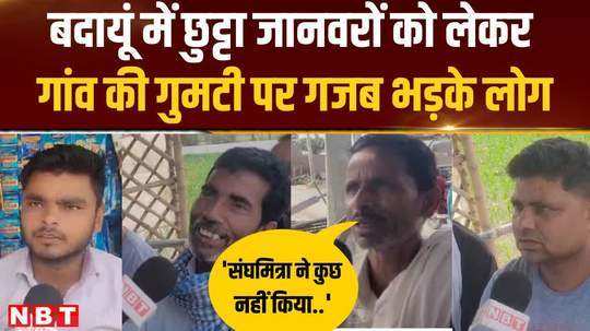 the people of budaun on the island of shivpal are angry at the animals