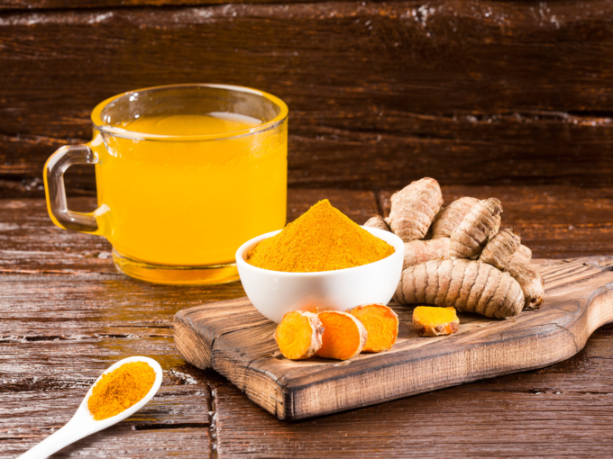 turmeric ginger juice water drink