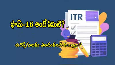 ఉద్యోగులకు ఫామ్ 16 ఎందుకంత ముఖ్యం? లేకుండా ఐటీఆర్ ఫైల్ చేయలేరా?