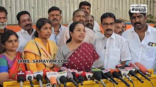 vanathi srinivasan press meet after casting her vote