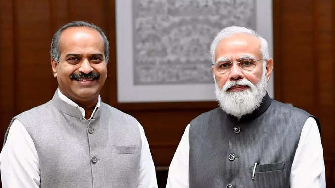 PC Mohan With Narendra Modi