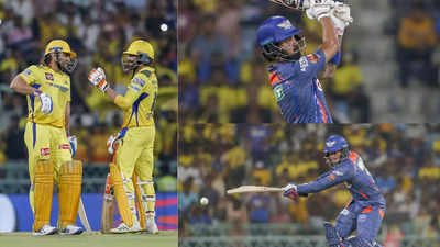LSG vs CSK: राहुल की फिफ्टी, धोनी का धमाल और फिर जडेजा का कड़क कैच, तस्वीरों में देखें मैच का रोमांच