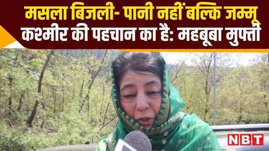 lok sabha election mehbooba mufti says issue not about electricity water but identity of jammu kashmir watch