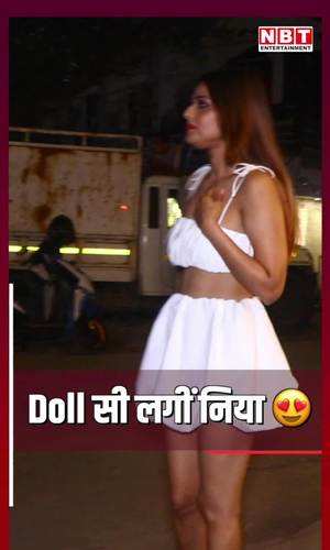 nia sharma spotted for late night party in bandra looked stunning in white dress watch video