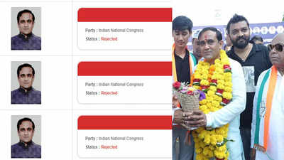गुजरात में कांग्रेस को बड़ा झटका, सूरत से कांग्रेस प्रत्याशी नीलेश कुंभाणी का नामांकन रद्द, BJP के निर्विरोध जीतने की संभावना बनी!