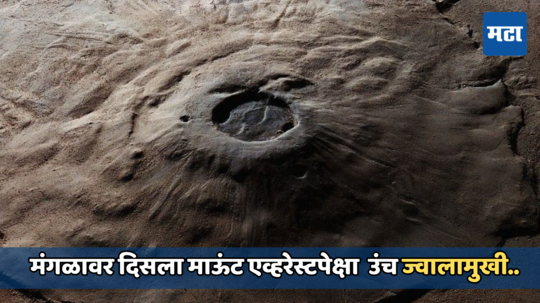 मंगळ ग्रहावर दिसला माऊंट एव्हरेस्टपेक्षा उंच ज्वालामुखी, 1971पासून शास्त्रज्ञ होते शोधात