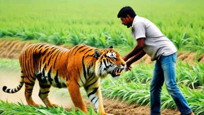 MP News: फसल काट रहे किसान पर बाघ ने किया हमला, 300 मीटर घसीटा, मौके पर मौत