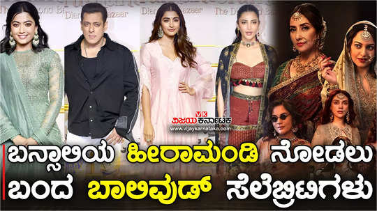 rashmika mandanna salman khan and other bollywood celebrities attend sanjay leela bhansalis heeramandi web series premiere show
