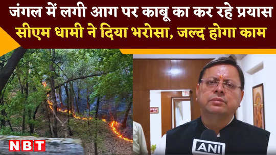nainital forests fire will soon be controlled cm dhami told complete plan watch video