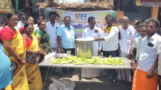 பிரேமலதா விஜயகாந்த்; தேமுதிக சார்பாக காஞ்சியில் நீர்மோர் பந்தல் திறப்பு!