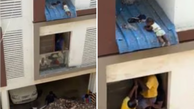 Chennai viral video: चौथी मंजिल की बालकनी से गिरा मासूम दूसरी मंजिल पर अटका, रेस्क्यू का वीडियो सोशल मीडिया पर वायरल
