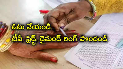 Lok Sabha Elections: ఓటు వేసిన వారికి డైమండ్ రింగ్, ఫ్రిడ్జ్, టీవీ