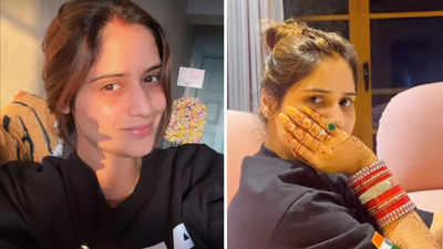 ससुराल में खुशी से फूली नहीं समा रहीं दुल्हनिया आरती सिंह, टी-शर्ट में शेयर की तस्वीर और दिखाया बालकनी का नजारा