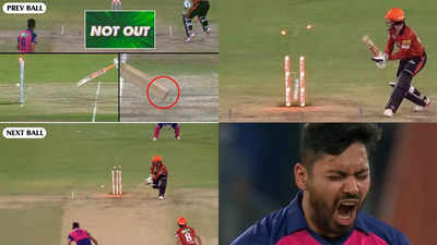 IPL: हेड को अंपायर ने नहीं दिया रन आउट, अगली ही गेंद पर आवेश ने क्लीन बोल्ड कर बदला ले लिया