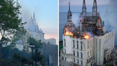 Harry potter castle: रूस के मिसाइल हमले में तबाह हुआ यूक्रेन का हैरी पॉटर कैसल, जलते महल का वीडियो वायरल