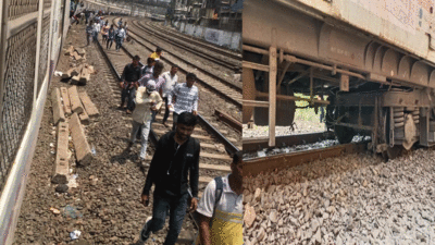पीक ऑवर्स में फिर गड़बड़ाई हार्बर लाइन, मुंबई में रेंगती रहीं लोकल