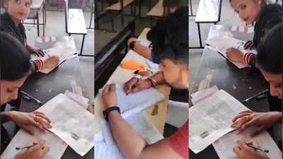 बिहार: चल यार छापते हैं! बीए पार्ट-2 परीक्षा में चोरी नहीं, डकैती करते दिखे छात्र-छात्राएं