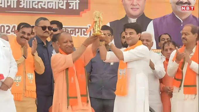 Scindia and Cm Yogi Adityanath