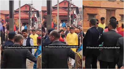 पशुपतिनाथ मंदिर पहुंचे चीफ जस्टिस डी वाई चंद्रचूड, नेपाल के प्रधान न्यायाधीश से भी की मुलाकात