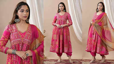 इन Anarkali Suit Set की जबरदस्‍त फिटिंग देंगी वाह-वाही लुक, समर सेल में 78% छूट पर शॉपिंग कर होंगे पैसे वसूल