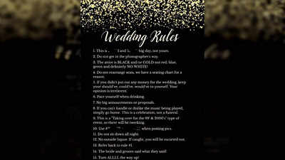 Wedding Day Rules: शादी में शामिल होने के लिए कपल ने बना डाले 15 झन्नाटेदार नियम, कार्ड पर लिखा- आपकी राय नहीं चाहिए