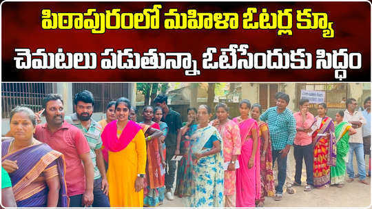 voters turn out in huge number in pithapuram assembly constituency in ap elections 2024