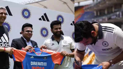 T20 World Cup: रोहित ही रोहित का जलवा, हार्दिक तो दिखे भी नहीं... टीम इंडिया की जर्सी लॉन्च में कप्तान का टशन देखिए