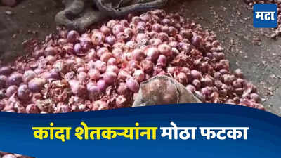 Solapur News : कांद्याचे दर घसरले, मार्केट यार्डात आवक कमी, नासक्या कांद्यामुळे शेतकऱ्यांना फटका
