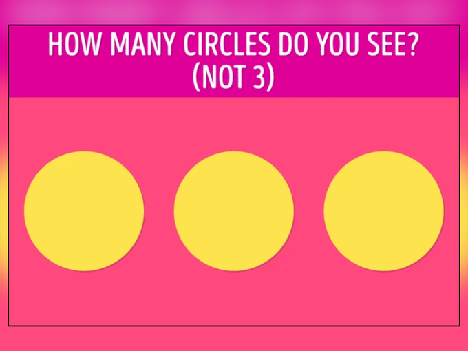 चित्रामध्ये किती वर्तुळं आहेत? 