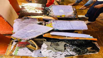 शिवपुरी कलेक्टर ऑफिस में लगी आग, कई विभागों की फाइलें जलकर राख, CCTV फुटेज में खुल गया राज