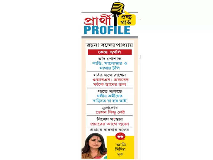 তৃণমূল প্রার্থী রচনা বন্দ্যোপাধ্যায় প্রোফাইল তৃণমূল প্রার্থী রচনা বন্দ্যোপাধ্যায় প্রোফাইল
