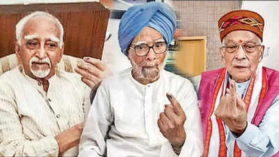 Lok Sabha Election 2024 : তিন প্রবীনের ভোট ফ্রম হোম, EVM-এ বোতাম প্রেস মনমোহন-মুরলী মনোহর-আনসারির