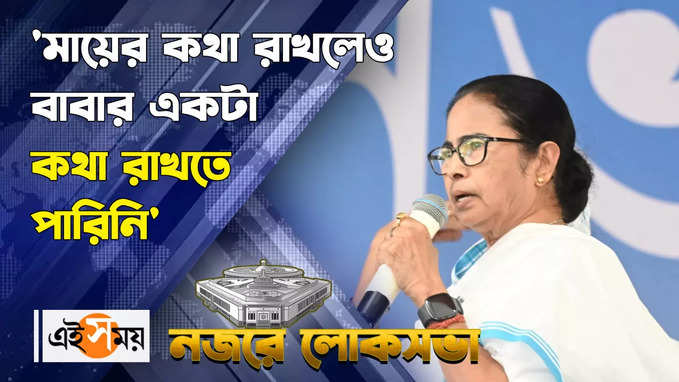 Mamata Banerjee North Kolkata Rally : মায়ের কথা রাখলেও বাবার একটা কথা রাখতে পারিনি বললেন মমতা