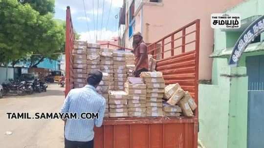 free school book distribution are full swing in kanchipuram
