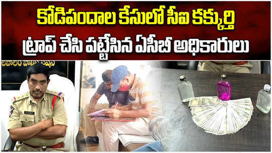 ravulapalem ci caught by acb officials while taking bribe in ambedkar konaseema district