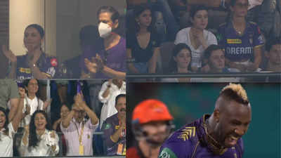 दिल गर्दा, गर्दा हो गया... हर गेंद पर सुहाना का गजब जश्न तो मास्क में शाहरुख खान का जलवा